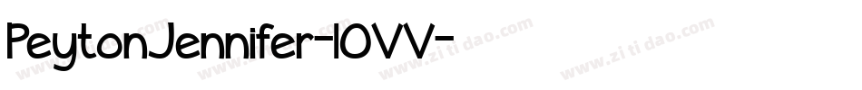 PeytonJennifer-lOVV字体转换