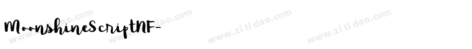 MoonshineScriptNF字体转换