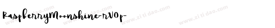 RaspberryMoonshine-rV0p字体转换