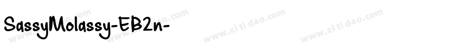 SassyMolassy-EB2n字体转换
