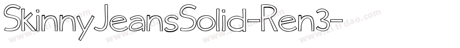 SkinnyJeansSolid-Ren3字体转换