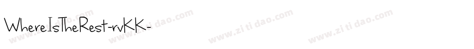 WhereIsTheRest-rvKK字体转换 WhereIsTheRest-rvKK字体转换