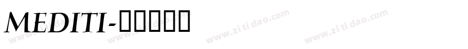 MEDITI字体转换