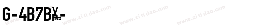 Geniusly-4B7Bp字体转换