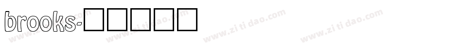 brooks字体转换