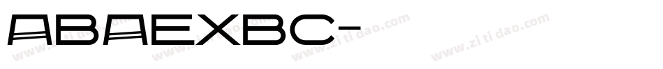 ABAEXBC字体转换