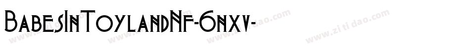 BabesInToylandNf-6nxv字体转换
