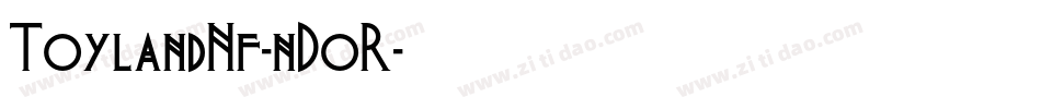 ToylandNf-nDoR字体转换