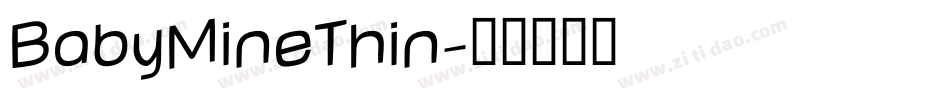 BabyMineThin字体转换