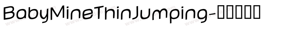BabyMineThinJumping字体转换
