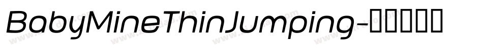 BabyMineThinJumping字体转换