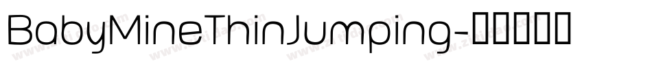 BabyMineThinJumping字体转换