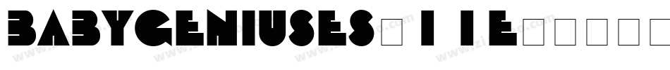 BabyGeniuses-11e字体转换