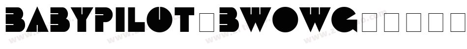 BabyPilot-BW0wG字体转换