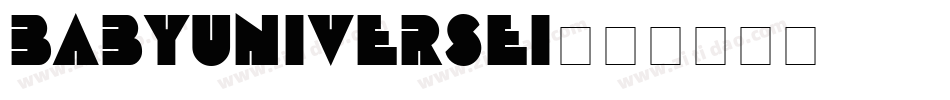 Babyuniversei字体转换