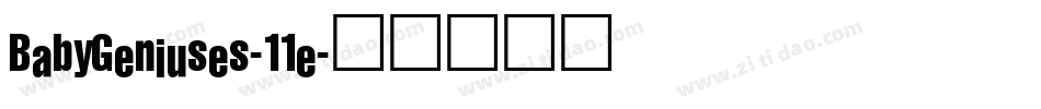 BabyGeniuses-11e字体转换