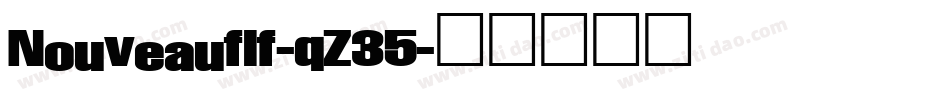 Nouveauflf-qZ35字体转换