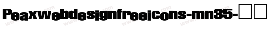 Peaxwebdesignfreeicons-mn35字体转换