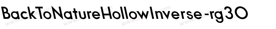 BackToNatureHollowInverse-rg3Ox字体转换
