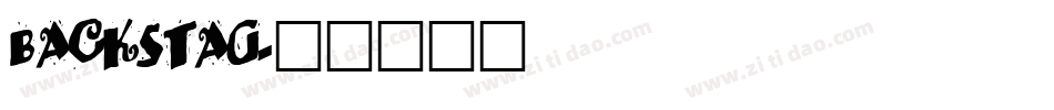BACKSTAG字体转换