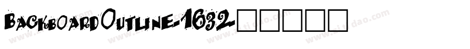 BackboardOutline-1632字体转换