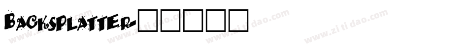 Backsplatter字体转换