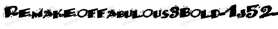 Remakeoffabulous3Bold-1j52字体转换