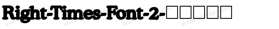 Right-Times-Font-2字体转换