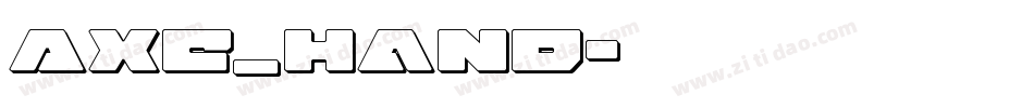 Axe_Hand字体转换