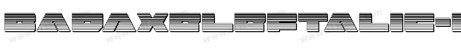 BadAxeLeftalic-nRrA1字体转换