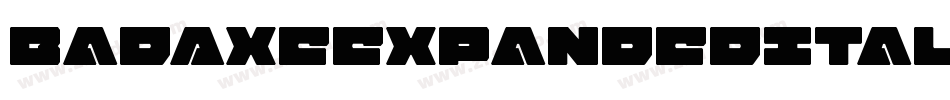 BadAxeExpandedItalic-8M4OZ字体转换
