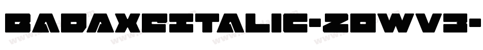 BadAxeItalic-2OWv3字体转换