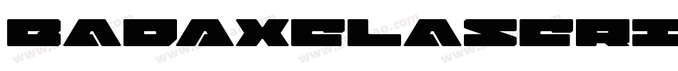 BadAxeLaserItalic-lg8x5字体转换