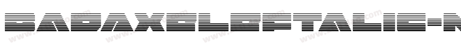 BadAxeLeftalic-nRrA1字体转换