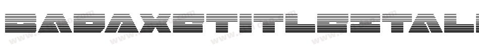 BadAxeTitleItalic-51W1L字体转换