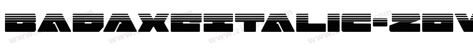 BadAxeItalic-2OWv3字体转换