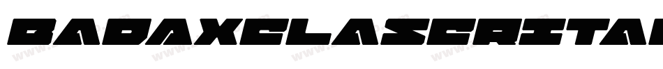BadAxeLaserItalic-lg8x5字体转换