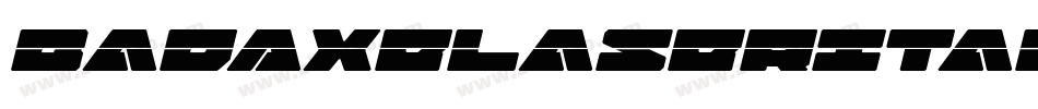 BadAxeLaserItalic-lg8x5字体转换