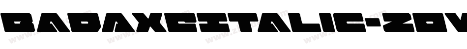 BadAxeItalic-2OWv3字体转换