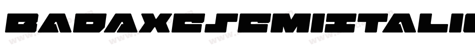 BadAxeSemiItalic-1G2je字体转换