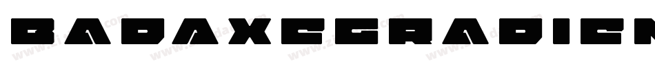 BadAxeGradientItalic-rgrv8字体转换