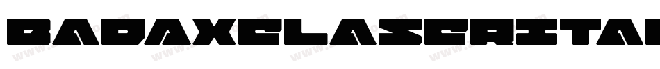 BadAxeLaserItalic-lg8x5字体转换
