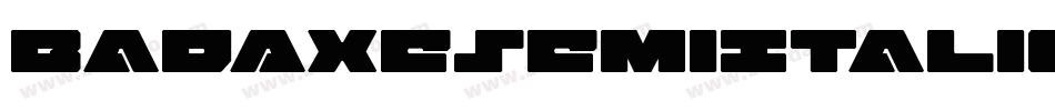 BadAxeSemiItalic-1G2je字体转换