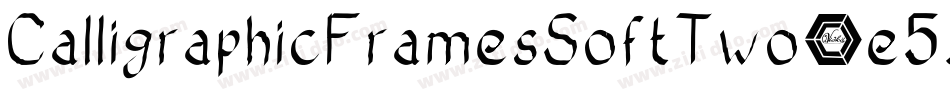 CalligraphicFramesSoftTwo-e59O字体转换