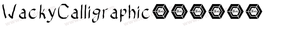 WackyCalligraphic字体转换