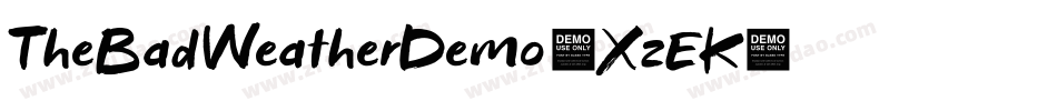 TheBadWeatherDemo-XzEK字体转换