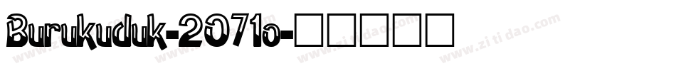 Burukuduk-2O71o字体转换