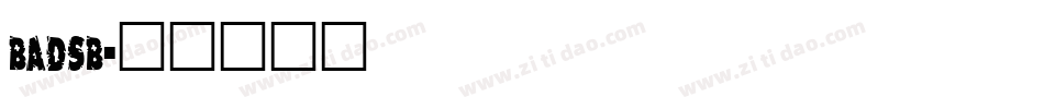 badsb字体转换