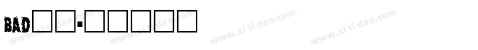 bad字库字体转换