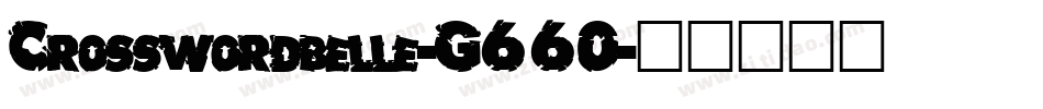 Crosswordbelle-G66O字体转换